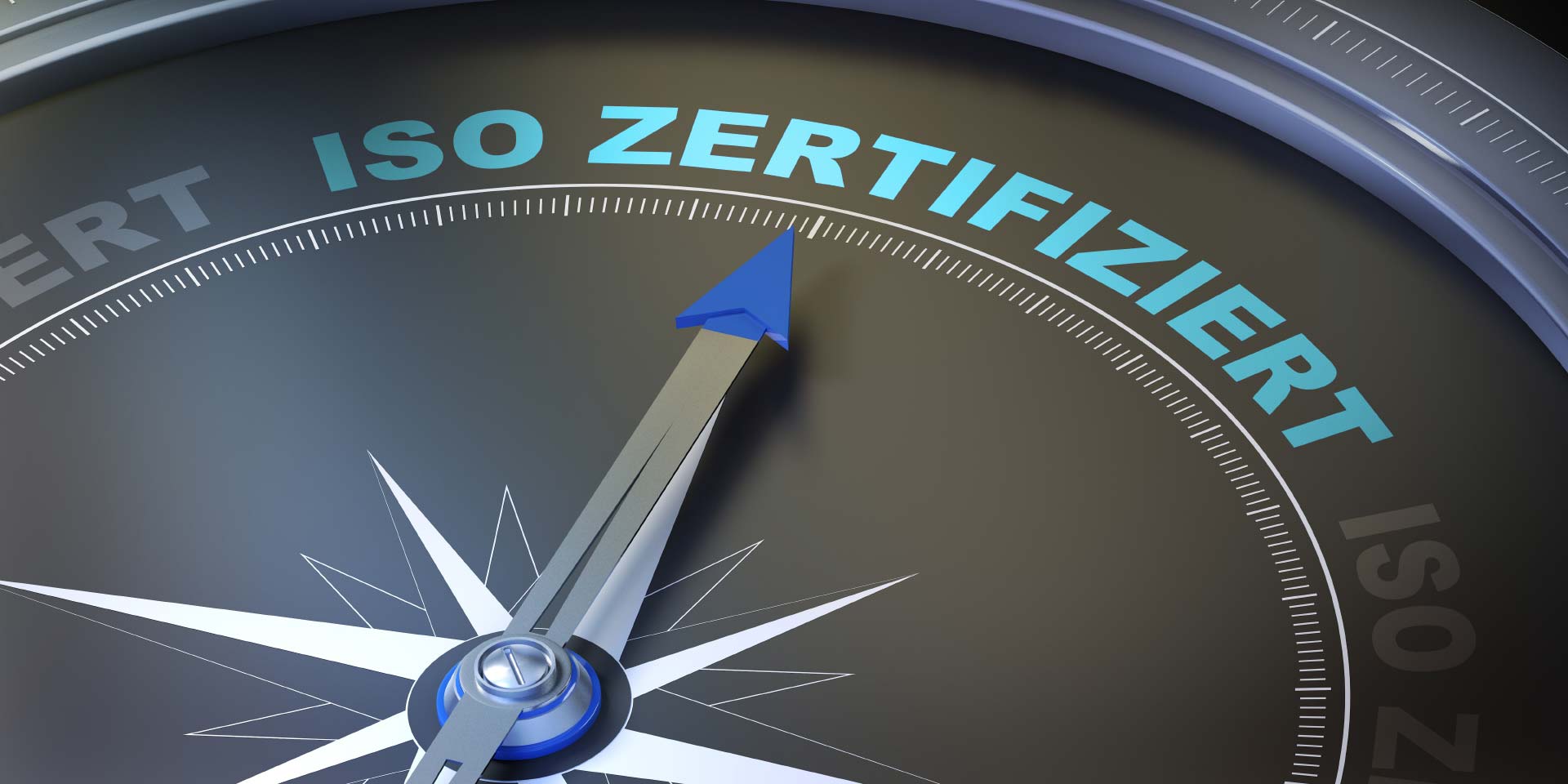 Kompass zeigt auf ISO zertifiziert